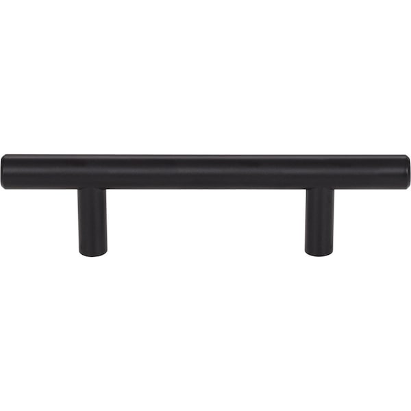 3 Center-to-Center Matte Black Naples Cabinet Bar Pull,